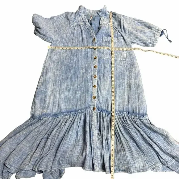 Free People Maya Tiered Midi Dress Size Small - Picture 6 of 11